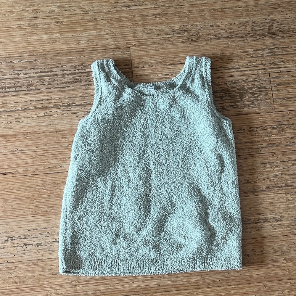 Mint Green Uniqlo kids sweater Tank Top